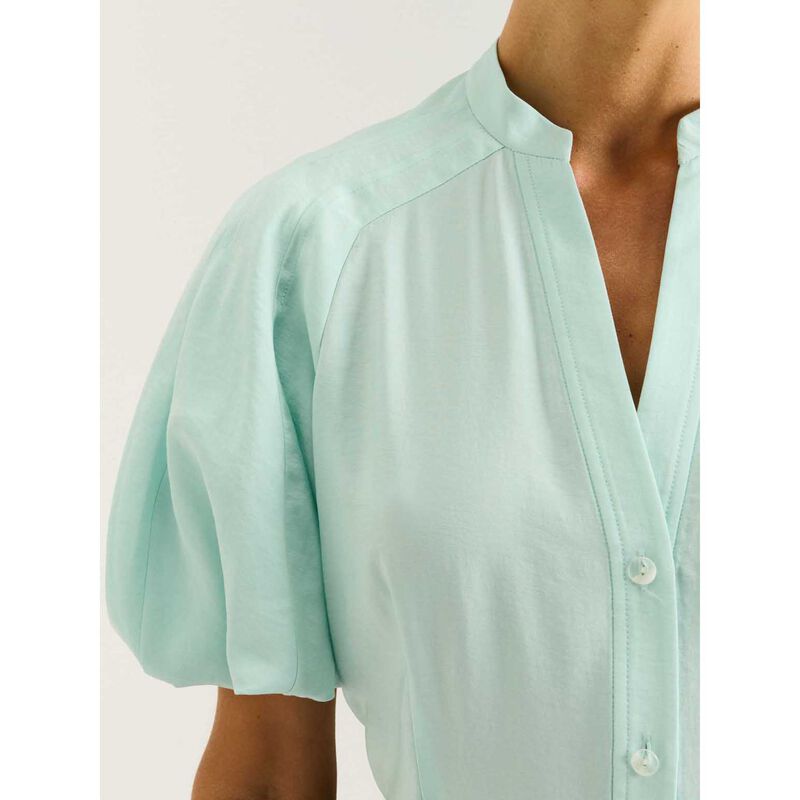 Veronika Maine Drapey Modal Blend Blouson Sleeve Shirt image number 2
